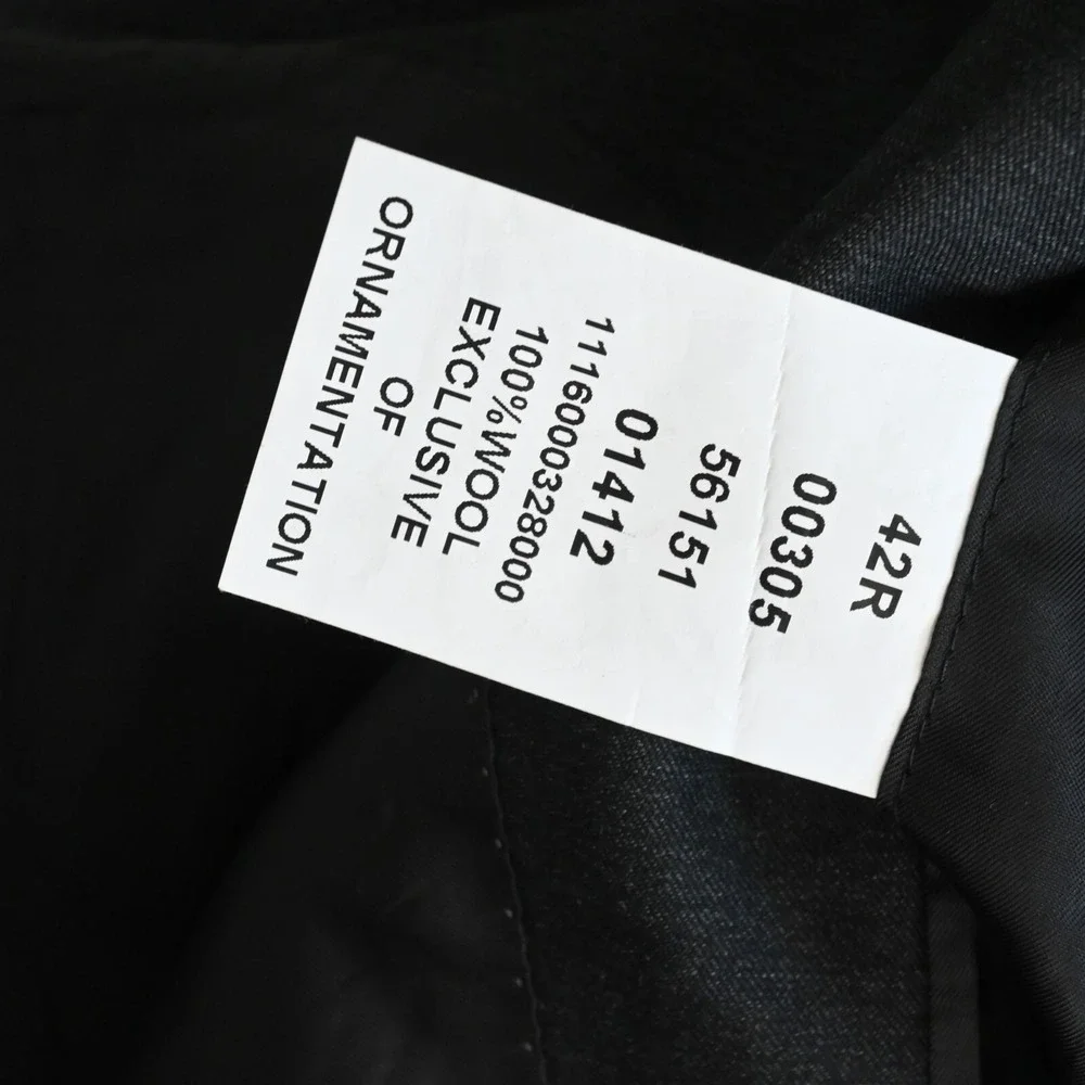 Jos A Bank 42R Charcoal Gray 100% Wool Mens Blazer Suit‎ Jacket Sport Coat
